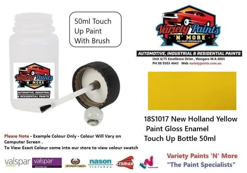 18S1017 New Holland Yellow  Spray Paint Gloss Enamel Touch Up Bottle 50ml