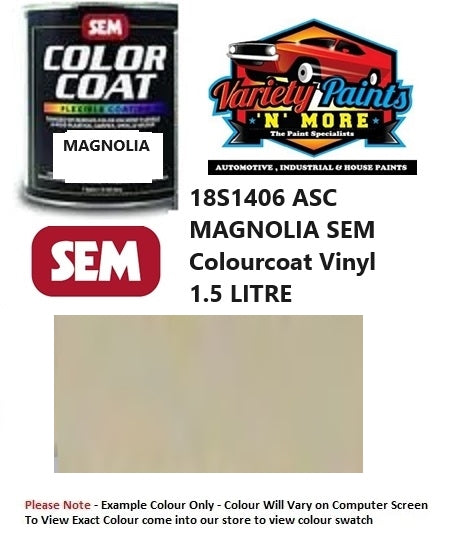 18S1406 ASC MAGNOLIA SEM Colourcoat Vinyl 1.5 LITRE