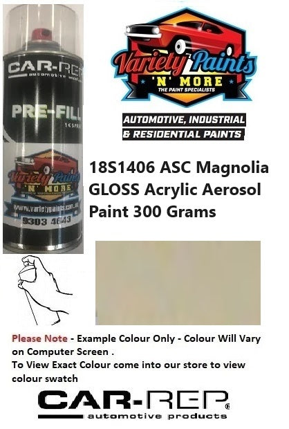 18S1406 ASC Magnolia GLOSS Acrylic Aerosol Paint 300 Grams