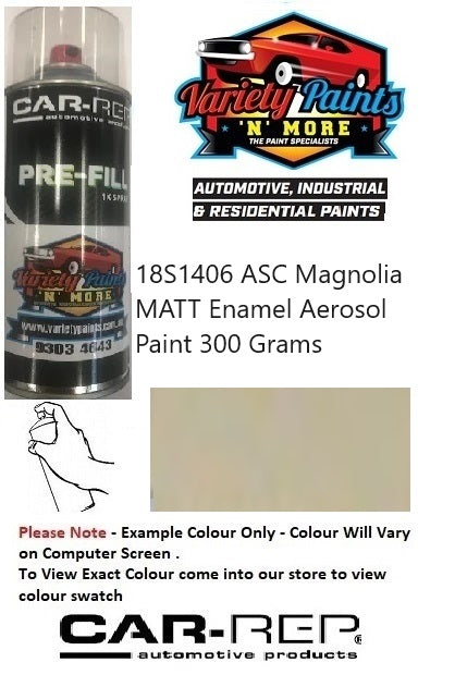 18S1406 ASC Magnolia MATT ENAMEL Aerosol Paint 300 Grams