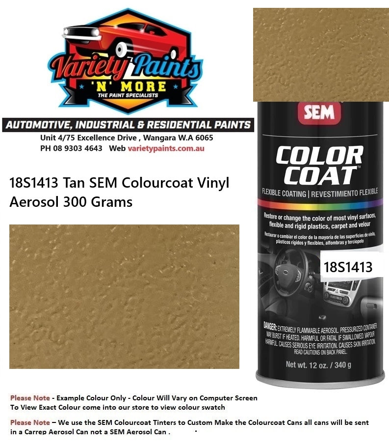 18S1413 Tan SEM Colourcoat Vinyl Aerosol 300 Grams
