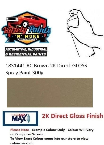 18S1441 RC Brown 2K Direct GLOSS Spray Paint 300g