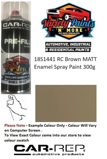 18S1441 RC Brown MATT Enamel Spray Paint 300g