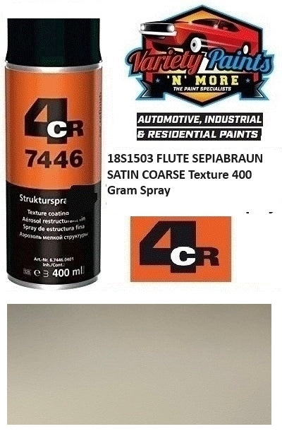 18S1503 FLUTE SEPIABRAUN SATIN COARSE Texture 400 Gram Spray
