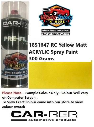 18S1647 RC Yellow SATIN ACRYLIC 300g