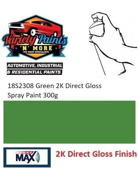 18S2308 Green 2K Direct Gloss Spray Paint 300g