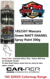 18S2507 Mascara Green Matt Enamel Spray Paint 300g