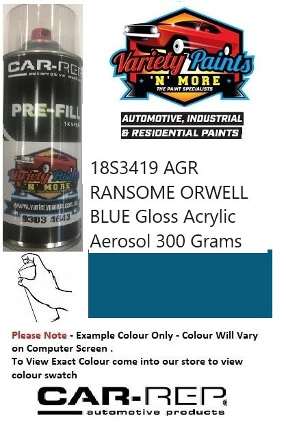 18S3419 AGR RANSOME ORWELL BLUE GLOSS FINISH Acrylic Spray Paint 300g
