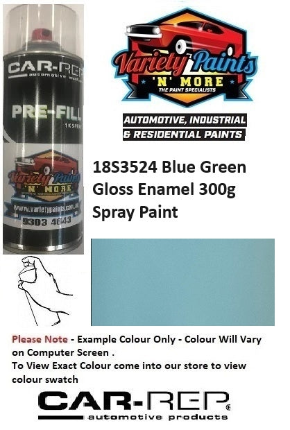 18S3524 Blue Green Gloss Enamel 300g Spray Paint