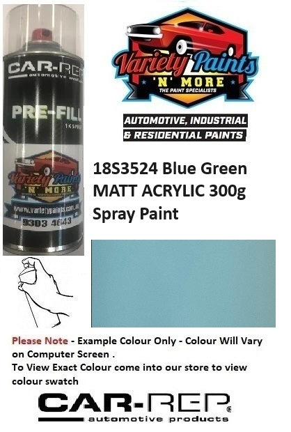 18S3524 Blue Green MATT ACRYLIC 300g Spray Paint