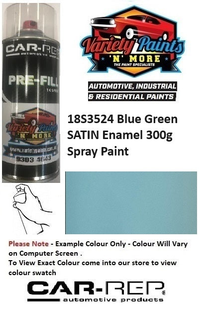 18S3524 Blue Green SATIN Enamel 300g Spray Paint