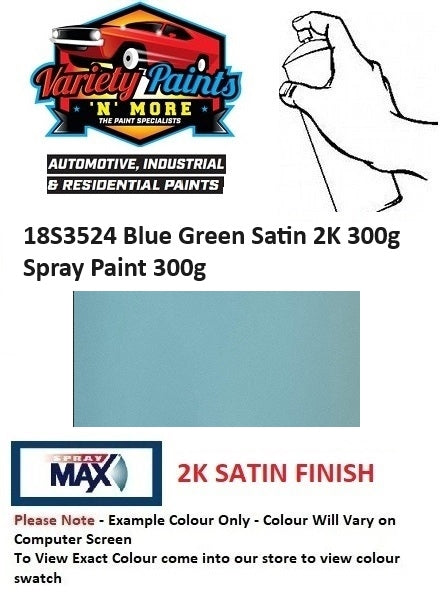 18S3524 Blue Green Satin 2K 300g Spray Paint 300g