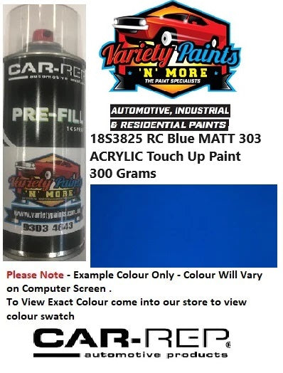 18S3825 RC Blue MATT 303 ACRYLIC Touch Up Paint 300 Grams