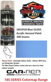 18S3918 Blue GLOSS Acrylic Aerosol Paint 300 Grams