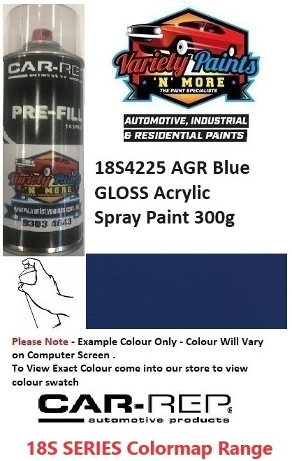 18S4225 AGR Blue GLOSS Acrylic Spray Paint 300g