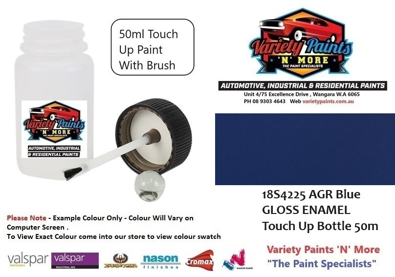 18S4225 AGR Blue GLOSS ENAMEL Touch Up Bottle 50ml