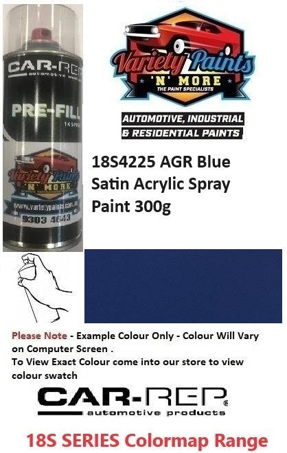 18S4225 AGR Blue Satin Acrylic Spray Paint 300g