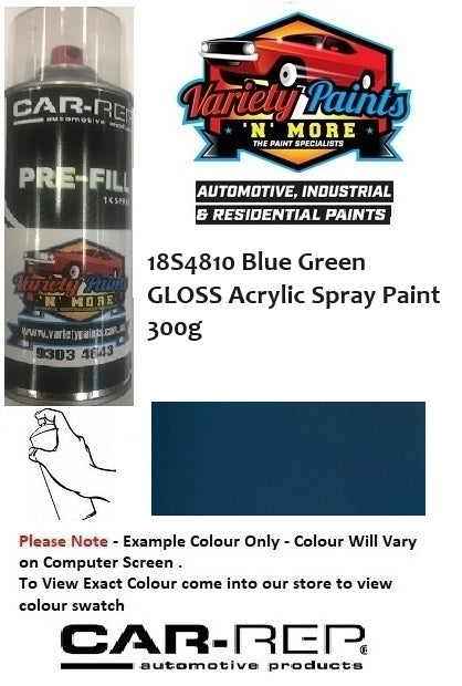 18S4810 Blue Green GLOSS Acrylic Spray Paint 300g