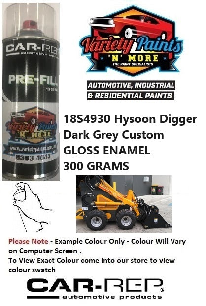 18S4930 Hysoon Digger Dark Grey Custom GLOSS ENAMEL 300 GRAMS