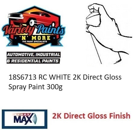 18S6713 RC WHITE 2K Direct Gloss Spray Paint 300g