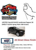 1AT/PEC Narvik BLACK Landrover/Jaguar 2K DIRECT GLOSS Spray Paint 300 Grams