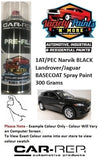 1AT/PEC Narvik BLACK Landrover/Jaguar BASECOAT Spray Paint 300 Grams