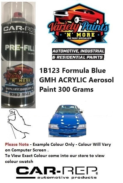 1B123 Formula Blue GMH Acrylic Aerosol Paint 300 Grams