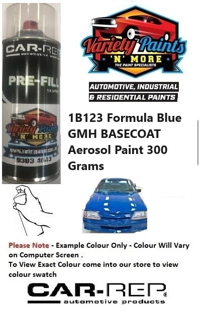 1B123 Formula Blue GMH BASECOAT Aerosol Paint 300 Grams  4IS 37A