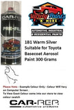 1B1 Warm Silver Suitable for Toyota Basecoat Aerosol Paint 300 Grams