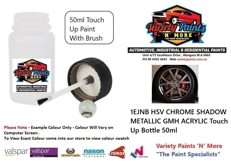 1EJNB HSV CHROME SHADOW METALLIC GMH ACRYLIC Touch Up Bottle 50ml