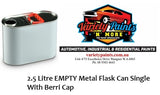 EMPTY Metal Flask Can Single 2.5 Litre With Berri Cap