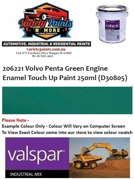 206221 Volvo Penta Green Engine Enamel Touch Up Paint 250ml (D30805)