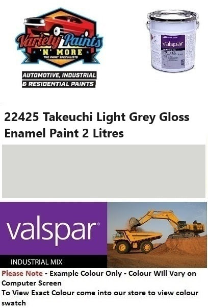 22425 Takeuchi Light Grey Gloss Enamel Paint 2 Litres