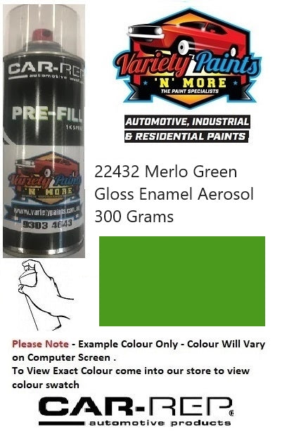 22432 Merlo Green Gloss Enamel Aerosol 300 Grams