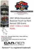 2661 White Groundcoat Basecoat Touch Up Paint Aerosol 300 Grams STEP 1
