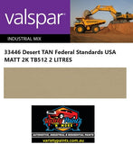 33446 Desert TAN Federal Standards USA MATT 2K TB512 2 LITRES