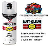RustOLeum Stops Rust Matte Clear Aerosol 340g 5 IN 1 Nozzle