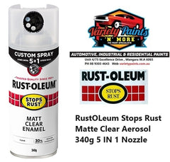 RustOLeum Stops Rust Matte Clear Aerosol 340g 5 IN 1 Nozzle