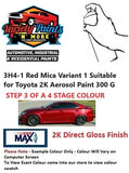 3H4-1 Red Mica Variant 1 Suitable for Toyota 2K Aerosol Paint 300 Grams