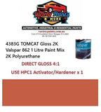 4383G TOMCAT Gloss 2K Valspar 862 1 Litre Paint Mix 2K Polyurethane