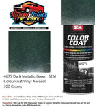 4675 Dark Metallic Green  SEM Colourcoat Vinyl Aerosol 300 Grams