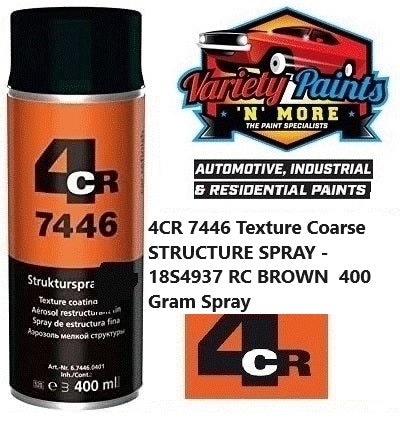 4CR 7446 Texture Coarse STRUCTURE SPRAY - 18S4937 RC BROWN  400 Gram Spray