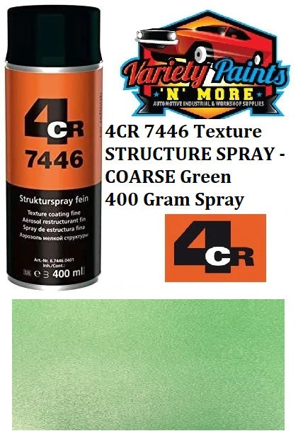4CR 7446 Texture STRUCTURE SPRAY - COARSE Green 400 Gram Spray CAS343