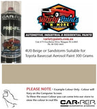 4U0 Beige or Sandstorm Suitable for Toyota Basecoat Aerosol Paint 300 Grams