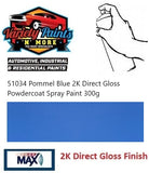 51034 Pommel Blue 2K Direct Gloss Powdercoat Spray Paint 300g