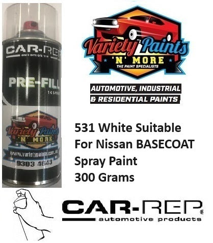 531 White Suitable For Nissan BASECOAT Spray Paint 300 Grams