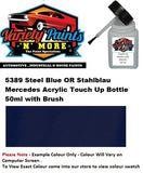 5389 Steel Blue OR Stahlblau Mercedes Acrylic Touch Up Bottle 50ml with Brush