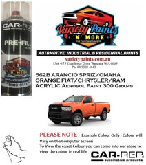 562B ARANCIO SPRIZ/OMAHA ORANGE FIAT/CHRYSLER/RAM ACRYLIC Aerosol Paint 300 Grams