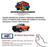 562B ARANCIO SPRIZ/OMAHA ORANGE FIAT/CHRYSLER/RAM 2K DIRECT GLOSS Aerosol Paint 300 Grams