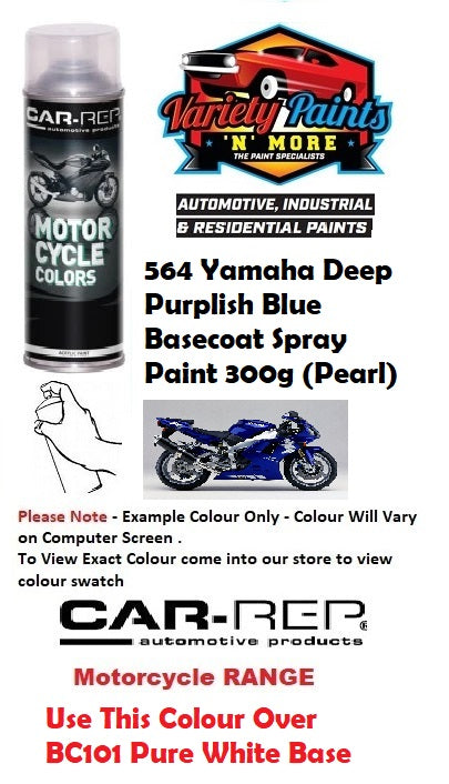 564 Yamaha Deep Purplish Blue Basecoat Spray Paint 300g (Pearl) ** SEE NOTES